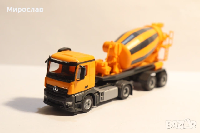 HERPA H0 1/87 MERCEDES ANTOS МИКСЕР БЕТОНОВОЗ МОДЕЛ КАМИОН, снимка 3 - Колекции - 53128983