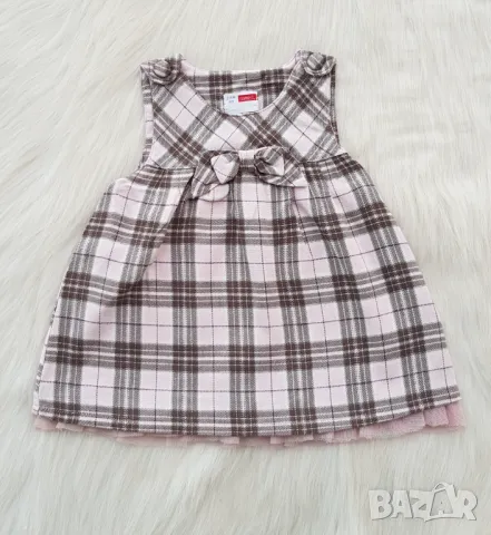 Карирана рокля за бебе 2-4 месеца, снимка 4 - Бебешки рокли - 48020236