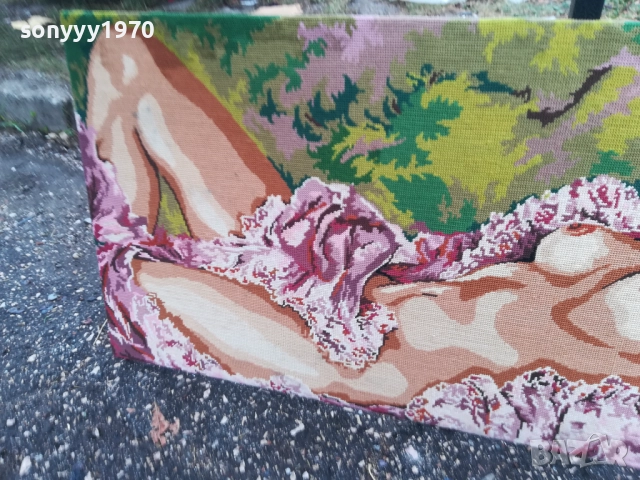 ГОБЛЕН//КАРТИНА ЗА СТЕНА ОТ ФРАНЦИЯ 0610251627, снимка 5 - Антикварни и старинни предмети - 51963572