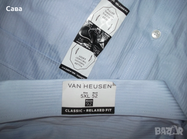 Риза VAN HEUSEN  мъжка,5ХЛ, снимка 2 - Ризи - 52369535