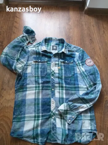 g-star landoh aw2 shirt - страхотна мъжка риза Л, снимка 6 - Ризи - 47906523