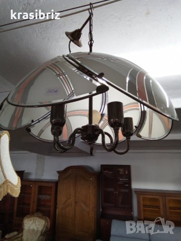 Абажур стъкло и желязо Германия, снимка 3 - Полилеи - 35178337