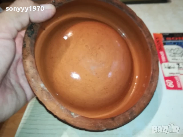 ГОЛЯМ ПЕПЕЛНИК-КЕРАМИКА 18Х5СМ 0208252023LCHERY, снимка 13 - Антикварни и старинни предмети - 51230317