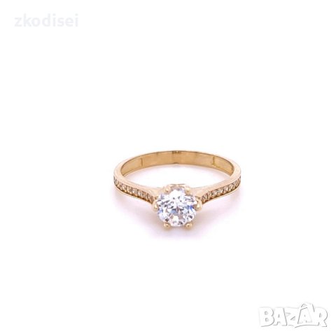 Златен дамски пръстен 1,95гр. размер:56 14кр. проба:585 модел:20209-1