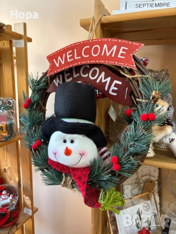 Коледен венец, снимка 2 - Коледни подаръци - 52111357