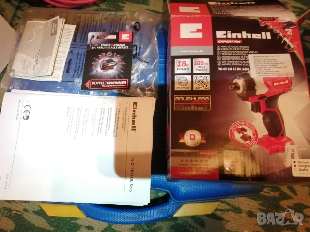 Einhell импакт винтоверт гайковерт, снимка 5 - Винтоверти - 53014211