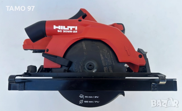 Hilti SC 30WR-22 Nuron - Безчетков ръчен циркуляр неразличим от нов!, снимка 3 - Други инструменти - 52270967