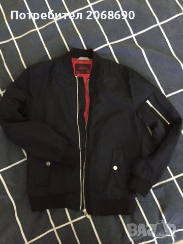 Ватирано пилотско яке ZARA MAN размер S, снимка 5 - Якета - 43096267