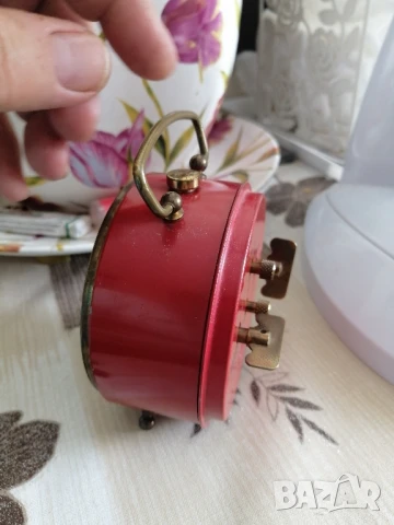 Ретро, немски часовник, будилник CARDO, снимка 7 - Антикварни и старинни предмети - 50836930