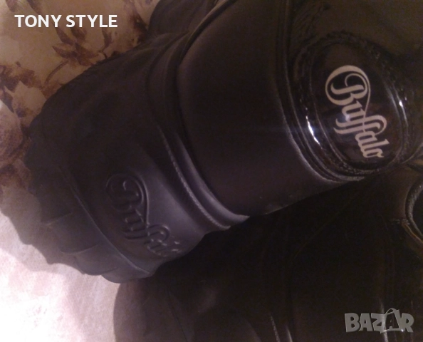 BUFFALO LONDON Оригинал Нови Мъжки Високи Кожени Сникърси 44 , снимка 4 - Маратонки - 51629495