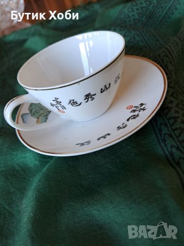 Порцеланов сет за кафе, Япония, снимка 4 - Антикварни и старинни предмети - 38264320