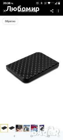 Преносим SSD Verbatim Store 'n' Go - 512 GB - Черен - Външен SSD - USB 3.0 SSD - Външен SSD , снимка 2 - Твърди дискове - 51379317