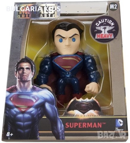 Метална фигурка SUPERMAN.Подходяща за деца над 8години.Висока 10см тежи около 250грама., снимка 1
