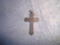 СРЕБРИСТО МЕТАЛНО НАГРЪДНО РАЗПЯТИЕ КРЪСТ КРЪСТЧЕ 10904, снимка 4