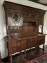 шкаф, бюфет антикварен, изцяло от  масив дърво, Дърворезба, Испания, снимка 1