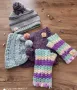 Handmade комплект шапка, шали ръкавици нови с етикет, снимка 2