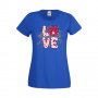 Дамска тениска Свети Валентин Dog Love 1, снимка 2