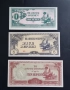 Японски окупирани територии.
Втора Световна война.
 1 ,5, 10 рупии.
3 бройки.
UNC., снимка 1