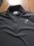 Gymshark Arrival 1/4 Zip Pullover - страхотна фитнес блуза М КАТО НОВА 100% оригинал точни размери д, снимка 3