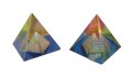ЛИКВИДАЦИЯ - 2 броя Стъклени Пирамиди, снимка 1 - Декорация за дома - 28533277
