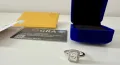 S925 Сребърен пръстен с камък Мойсанит 2ct - размер 7
, снимка 6