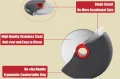 Нож за рязане на пица Ролкова резачка от неръждаема стомана, снимка 3