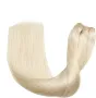 XDhair екстеншън от човешка коса 56 см, 100 грама, платинено русо #60, снимка 3