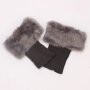 Дамски плетени гети с пух, различни цветове, снимка 13