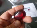 Натурален сертифициран червен Топаз 90 карата , рубин смарагд сапфир диамант  изомруд, снимка 4