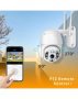 Външна Wifi, IR, Смарт камера Full Hd 1080p с двупосочно аудио, въртяща се и водоустойчива, снимка 4