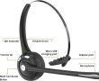 Bluetooth слушалки с микрофон, V5.1, шумопотискащи безжични, снимка 3