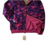 Блуза с качулка суичър суетшърт BAPE A Bathing Ape Purple Camo M L XL лилав, снимка 4