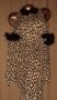 М/L Рокля-  жената тигър с опашка от черен пух и ръкавици за Хелоуин , снимка 2