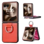 Motorola Razr 60 Ultra 5G Удароустойчив Litchi Texture/ Ring Holder Калъф и Протектор, снимка 4