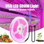 LED лента 5 метра, на 5 V - Нова - светло розова, снимка 1