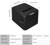 Bisofice термален принтер за касови бележки 80 мм USB + LAN, снимка 2