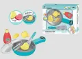 Детски кухненски комплект, тиган на батерии, с аксесоари , снимка 1