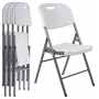 Комплект 4 броя сгъваеми кетъринг столове за градина и събития - удобни и издръжливи, снимка 3