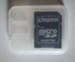 Micro SD card adapter Kingston с кутийка, снимка 1 - Карти памет - 32911530