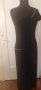 Дълга асиметрична черна еластична рокля размер М/Л, снимка 1