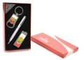 Луксозен подаръчен комплект включващ ключодържател, запалка и химикал, снимка 1