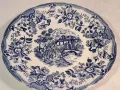 декоративна чиния син порцелан 18/5, снимка 1
