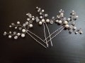 Фуркети с перли и  кристали 3 бр., снимка 1 - Сватбени аксесоари - 25116558