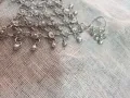 Арабски пръстен- гривна-винтидж,посребрени с филигранни цветя и звънчета, снимка 3