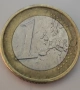 Евро Монета вижда се номинала., снимка 2