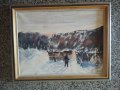 Картина-зимен пейзаж, снимка 2