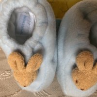 Маркови бебешки пантофи Зайче, Trousselier, 0-2 г., био памук, френски, унисекс, престижен подарък, снимка 9 - Бебешки обувки - 43058673