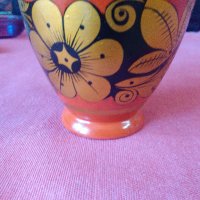 Стара руска дървена чашка,ръчно рисувана , снимка 8 - Антикварни и старинни предмети - 28610755