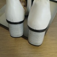 Нови бели сандали от естествена кожа, снимка 7 - Сандали - 32898082
