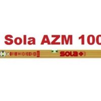 Магнитен алуминиев нивелир Sola AZM 100, снимка 2 - Други инструменти - 43756786